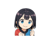 クールな女子スタンプ（個別スタンプ：6）
