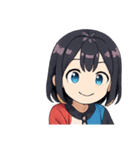 クールな女子スタンプ（個別スタンプ：9）