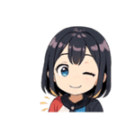 クールな女子スタンプ（個別スタンプ：16）