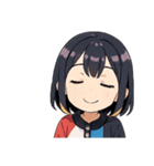 クールな女子スタンプ（個別スタンプ：17）