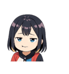 クールな女子スタンプ（個別スタンプ：25）