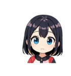 クールな女子スタンプ（個別スタンプ：32）