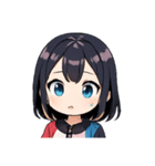 クールな女子スタンプ（個別スタンプ：33）