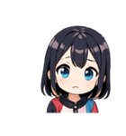 クールな女子スタンプ（個別スタンプ：34）