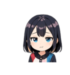 クールな女子スタンプ（個別スタンプ：37）