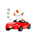 オープンカーの喜怒哀楽（個別スタンプ：7）