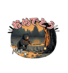 ちょっと怖め 熊とあそぼ！（個別スタンプ：12）