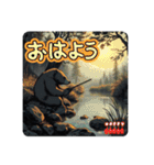ちょっと怖め 熊とあそぼ！（個別スタンプ：25）