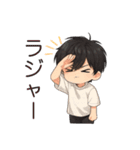 男の子色んな表情スタンプ②（個別スタンプ：34）