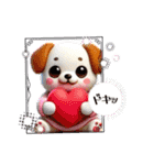 子犬たち③あいさつ（個別スタンプ：5）