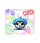 子犬たち③あいさつ（個別スタンプ：8）