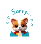 子犬たち③あいさつ（個別スタンプ：10）