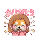 子犬たち③あいさつ（個別スタンプ：23）
