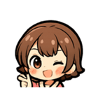 毎日つかえる♪キュートな表情スタンプ（個別スタンプ：1）