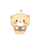 色鉛筆で描いたかわいい動物（個別スタンプ：19）