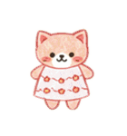 色鉛筆で描いたかわいい動物（個別スタンプ：28）
