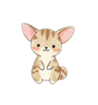 色鉛筆で描いたかわいい動物（個別スタンプ：35）