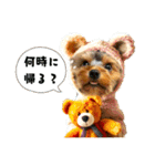 ヨーキーのネガティブスタンプ（個別スタンプ：24）