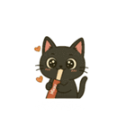 クロまる【日常編】（個別スタンプ：3）