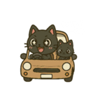 クロまる【日常編】（個別スタンプ：16）