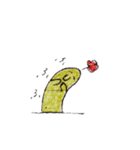 みどりの生き物ミドリー（個別スタンプ：4）