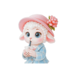かわいいマダム・シープ V.2（個別スタンプ：3）