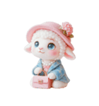 かわいいマダム・シープ V.2（個別スタンプ：4）