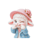 かわいいマダム・シープ V.2（個別スタンプ：5）
