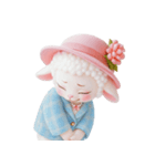 かわいいマダム・シープ V.2（個別スタンプ：20）