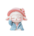 かわいいマダム・シープ V.2（個別スタンプ：32）