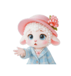 かわいいマダム・シープ V.2（個別スタンプ：33）
