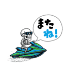 骸骨ライダーのジェットスキー日記（個別スタンプ：8）