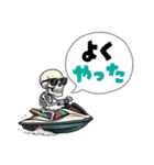骸骨ライダーのジェットスキー日記（個別スタンプ：35）