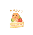 スイーツとインコたち❤️（個別スタンプ：12）