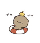 夏をのんびり過ごす くまのぽんこつ（個別スタンプ：35）