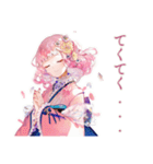 和ロリ少女の御朱印めぐり旅（個別スタンプ：19）