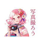 和ロリ少女の御朱印めぐり旅（個別スタンプ：34）