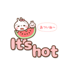 ❤️うごく！夏のでか文字♡英語＆日本語（個別スタンプ：5）