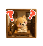 ふわふわ柴犬の3Dジオラマ風スタンプ！（個別スタンプ：23）
