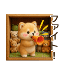 ふわふわ柴犬の3Dジオラマ風スタンプ！（個別スタンプ：24）