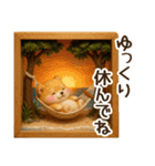 ふわふわ柴犬の3Dジオラマ風スタンプ！（個別スタンプ：25）