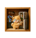 ふわふわ柴犬の3Dジオラマ風スタンプ！（個別スタンプ：38）