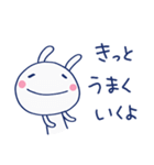 やさしいリアクション♡ほぼ白うさぎ（個別スタンプ：35）