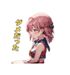 あなたの背中を押す！チアリーダー応援団（個別スタンプ：16）