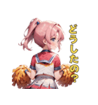 あなたの背中を押す！チアリーダー応援団（個別スタンプ：19）