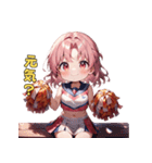 あなたの背中を押す！チアリーダー応援団（個別スタンプ：34）