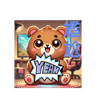 マジ泣きクマの日常挨拶 竹圍駅（個別スタンプ：26）