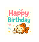 毎日使える♪金魚ちゃん日常でか文字（個別スタンプ：26）