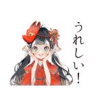 巫女さんの弓道★和風スタンプ（個別スタンプ：23）