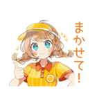 汗だく★働くウェイトレス（個別スタンプ：14）